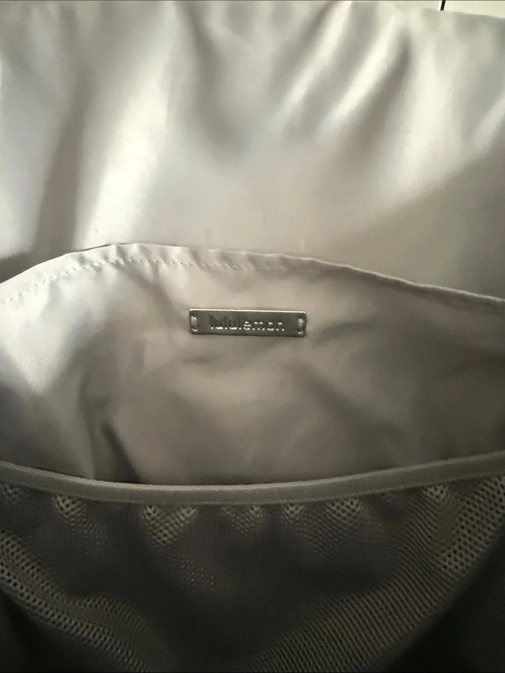 lululemon athletica Black Nylon Backpack with Front Zip Pocket